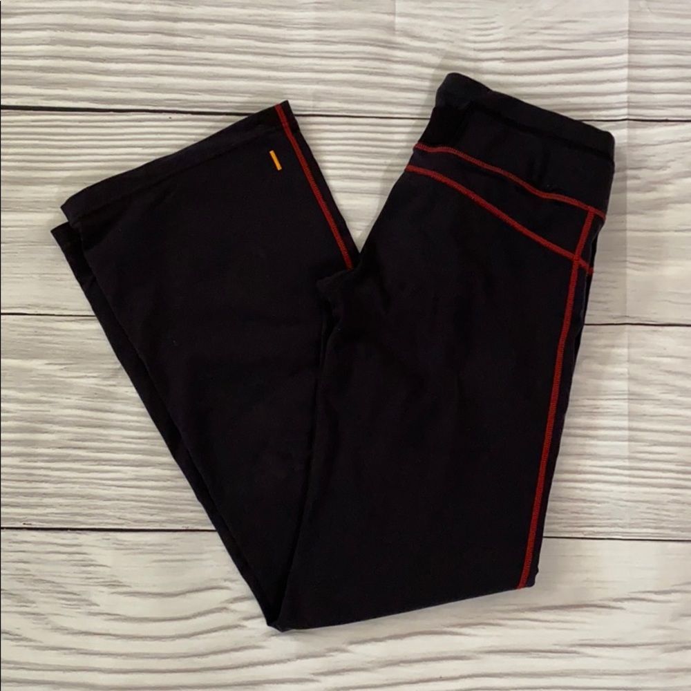 Black Pants with Red Accents